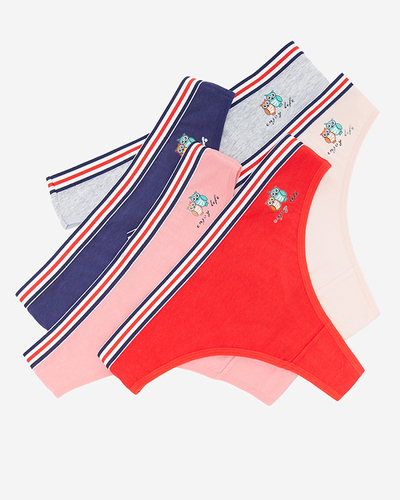 Korall női tanga nyomattal - Fehérnemű