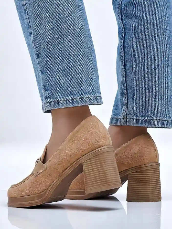 Royalfashion női blokksarkú loaferek Evelay