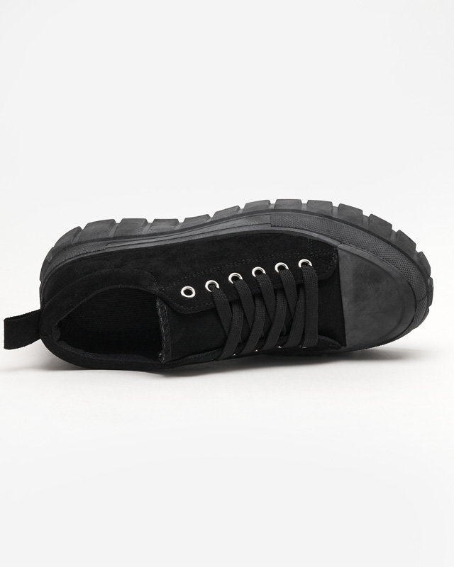 OUTLET Magas női fekete Maomis tornacipő - Lábbeli