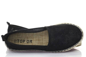 OUTLET Black espadrilles - Cipő