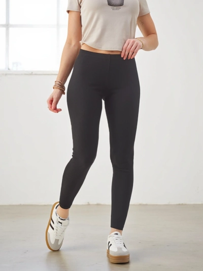 Royalfashion Női bordázott pamut leggings