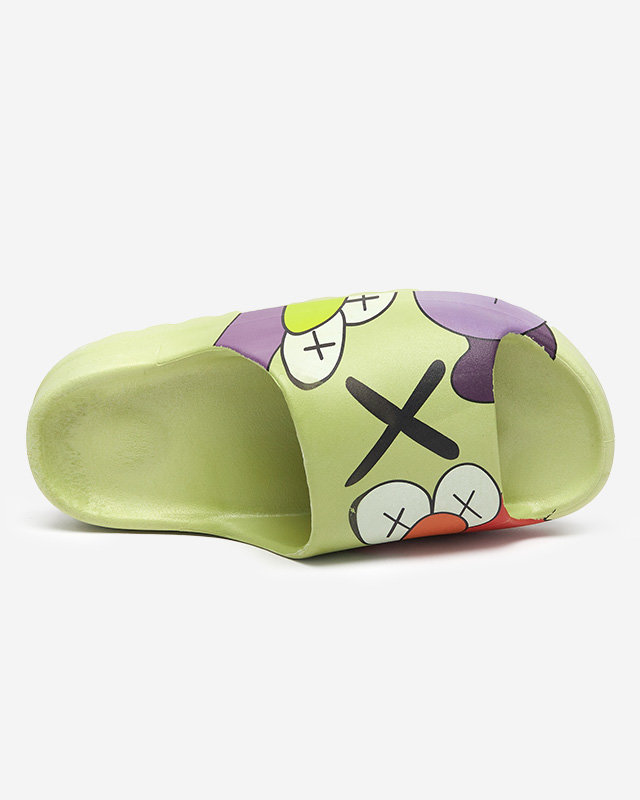 OUTLET Zöld női papucs az Elminotól - Cipők