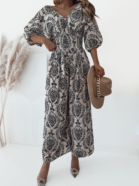 Royalfashion Mintás női kezeslábas