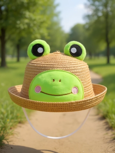 Royalfashion Gyermek Szalmakalap Froggy Árnyékkalap