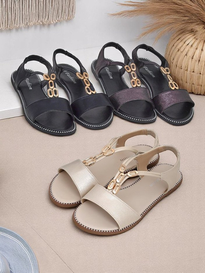 Royalfashion női szandál díszes pántokkal Siena Glow