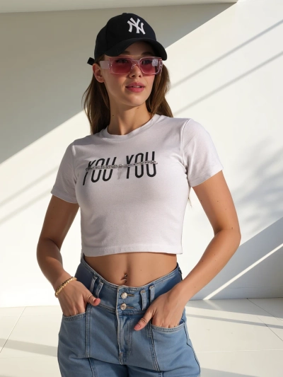 Royalfashion Női Pamut Rövid Top