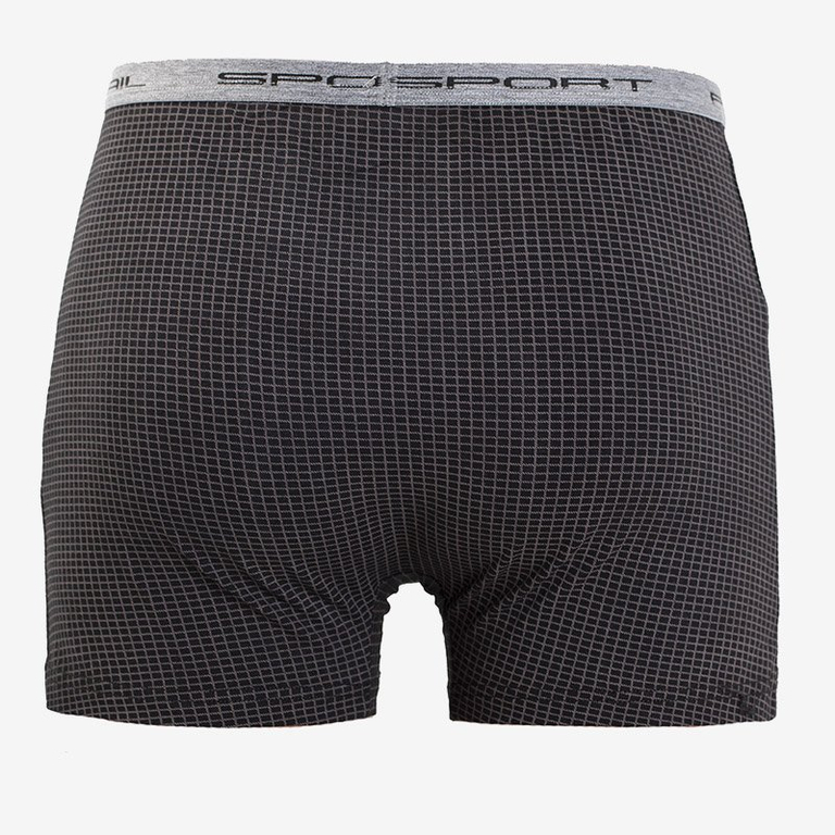 Fekete férfi kockás boxer - Fehérnemű