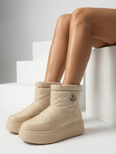 Royalfashion Női csúszós hócsizma bézs színben Ademra