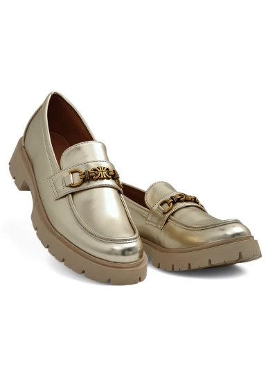 Royalfashion Női mokaszin aranyozott Goldlove