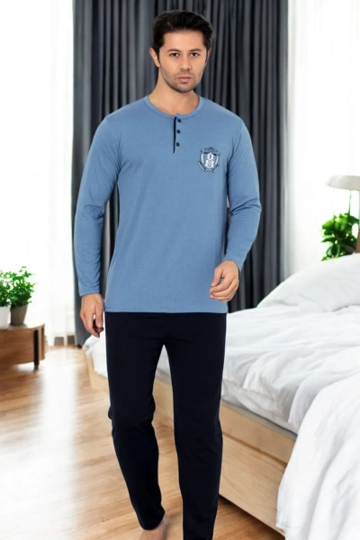 Royalfashion Férfi Pamut Pizsama