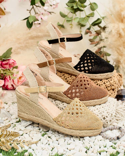 Royalfashion Női Sintoles espadrilles sarokcipő