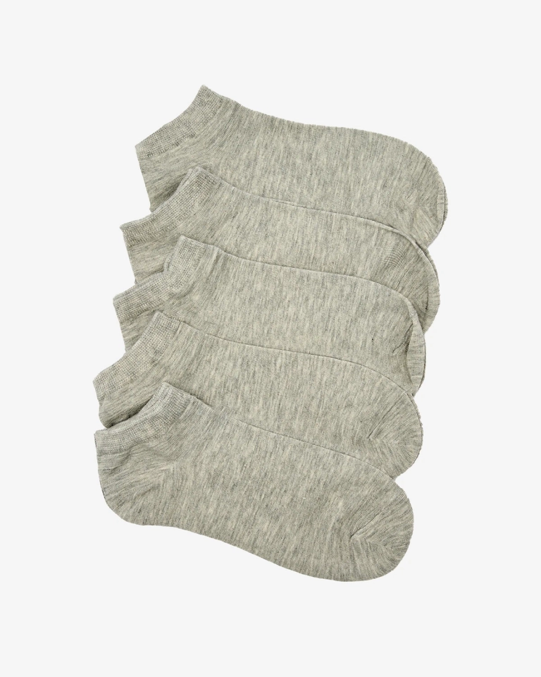 Royalfashion Szürke férfi rövid zokni 5/csomag