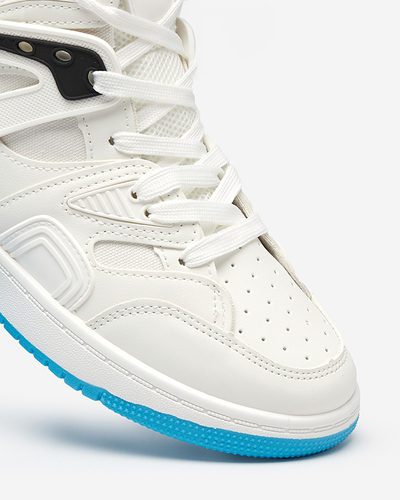 Fehér női érdekes magas szárú sportcipő Gisore - Lábbeli