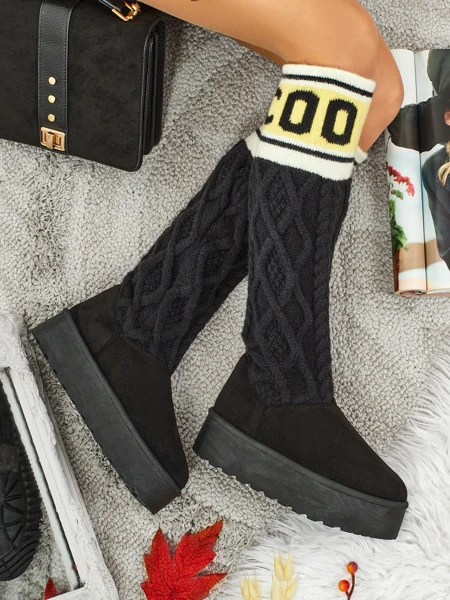 Magas női hócsizmák Anane szárral