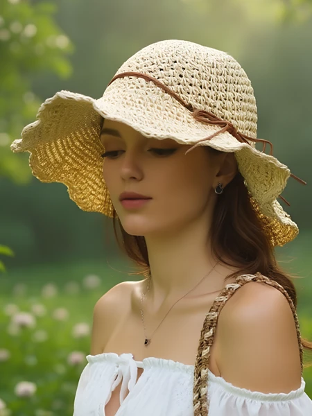 Royalfashion Női Szalmakalap Whisper Masni