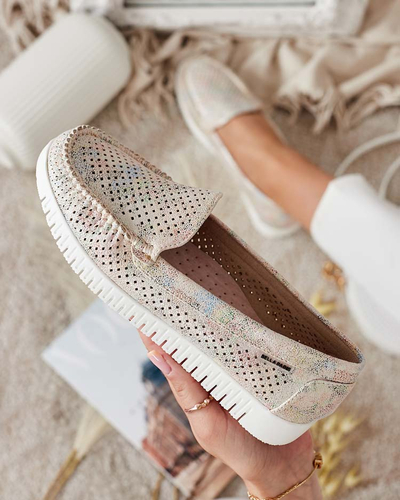 Royalfashion Női áttört mokaszin Nafis
