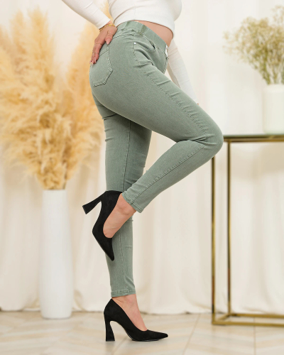 Royalfashion Zöld női teggings a'la jeans
