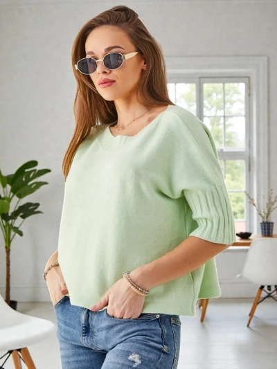 Royalfashion Női viszkóz pulóver rövid ujjal