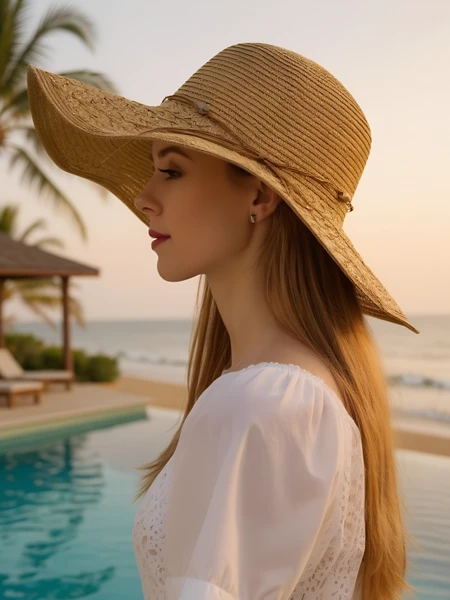 Royalfashion Női szalmakalap Aveline