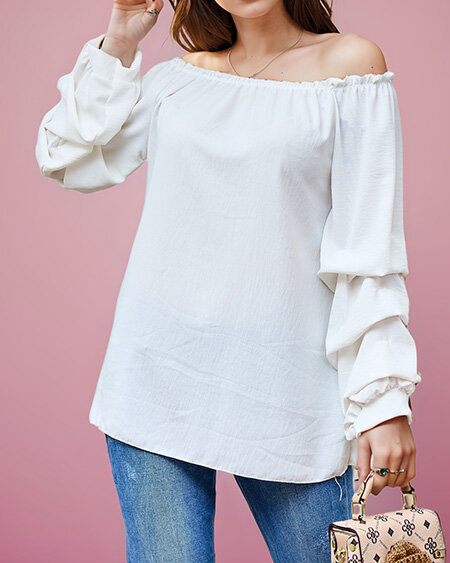 Royalfashion Női blúz a'la hiszpanka fodrokkal