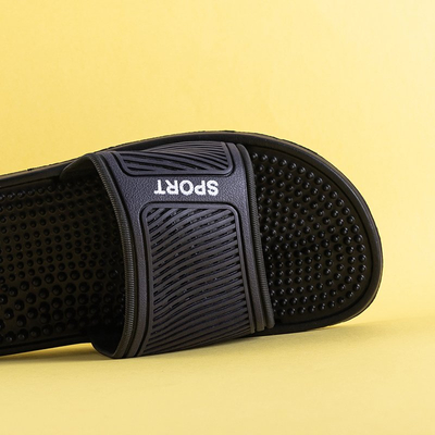 Férfi sötétkék gumi papucs tüskékkel Liw - cipő