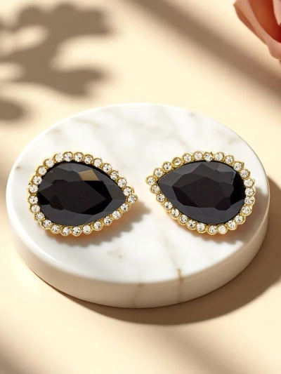 Royalfashion Női klipszes fülbevaló kristályokkal és cirkónia kövekkel