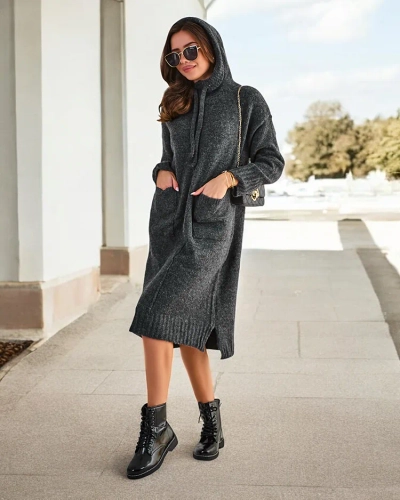 Royalfashion Női hosszú pulóverruha