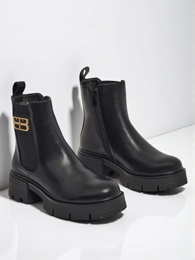 Fravine női eco bőr bokacsizma