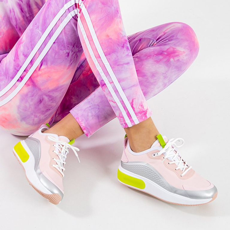 OUTLET Rózsaszín és szürke női sportcipő Tituana - Lábbeli