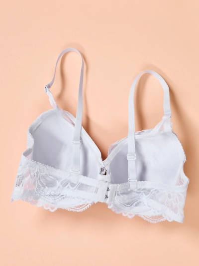 Royalfashion Női párnázott melltartó csipkével