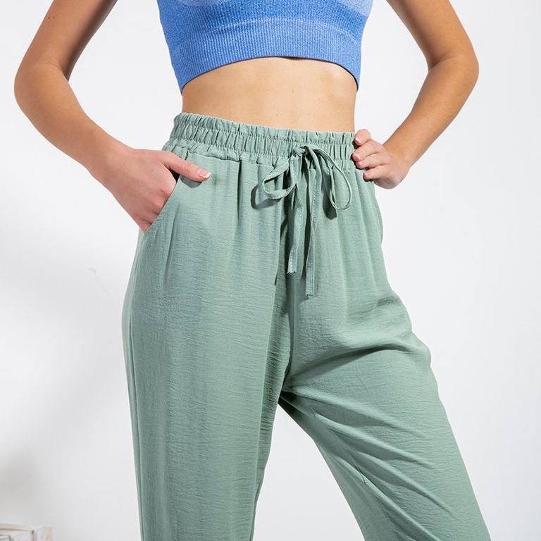 Női zöld bő nadrág - Ruházat