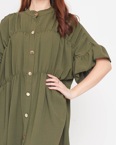 Női khaki térdig érő ruha - Ruházat