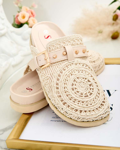 Royalfashion Női flip-flop hímzéssel Leronip
