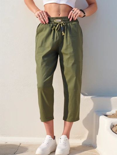 Royalfashion Egyenes női szövetnadrág 7/8