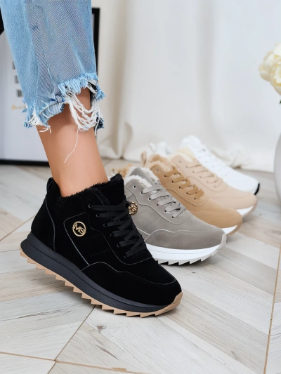 Royalfashion Black szigetelt női sportcipő Lahho