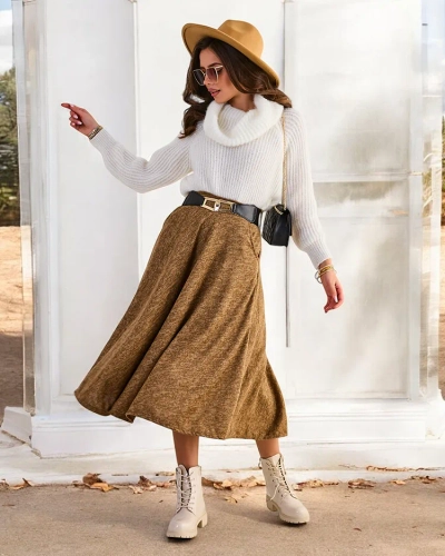 Royalfashion Női midi szoknya