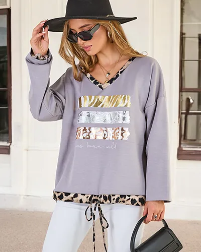 Royalfashion Női nyomtatott blúz