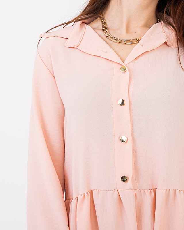 Női púderes, fodros ruha - Ruházat