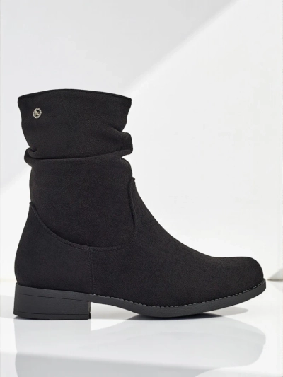 Wyższe botki damskie eko zamszowe Norvia