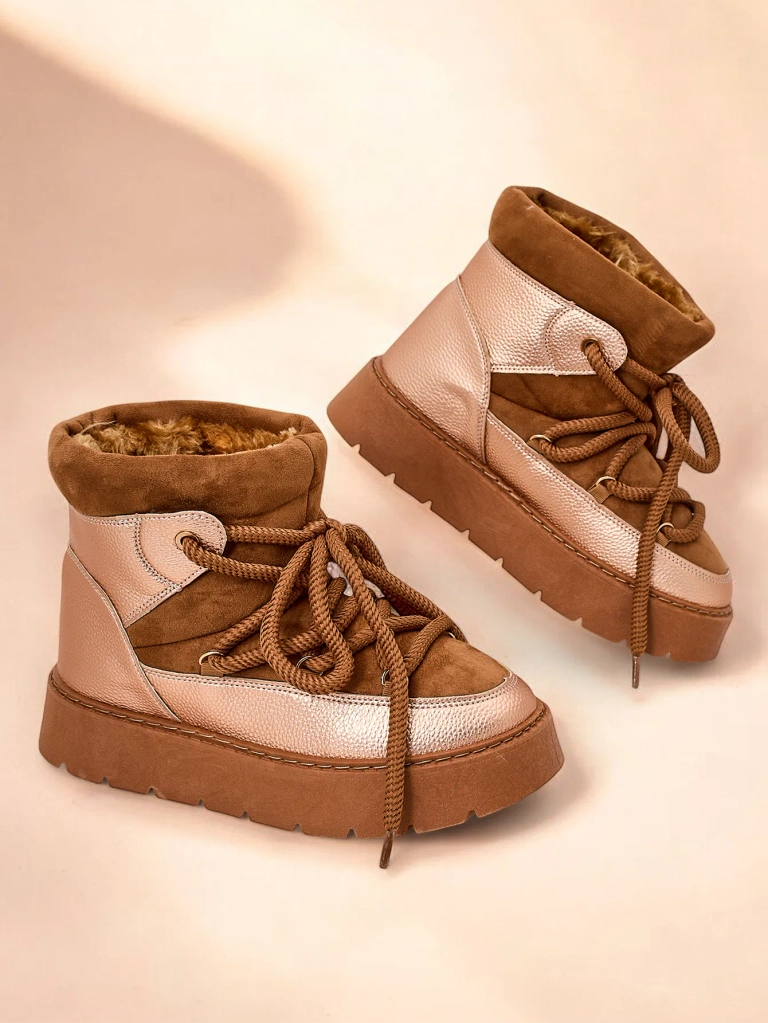 Royalfashion Női fűzős hó csizma Iniuc