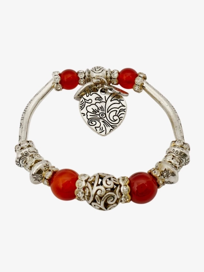 Női karkötő szívecskékkel Heart Glitz