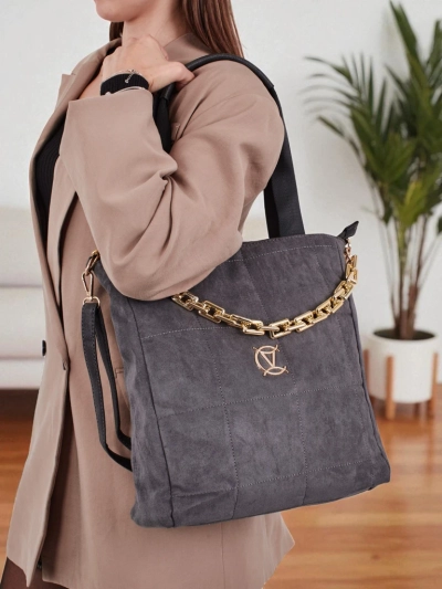 Női shopper táska öko velúr Twilight Life