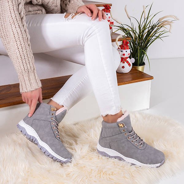 Női meleg csizma szürke Filig színben - cipő