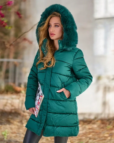 Royalfashion női steppelt télikabát