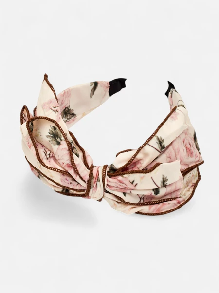 Royalfashion Virágos masnis hajpánt