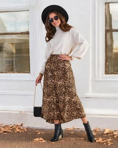 Royalfashion Női midi szoknya printtel