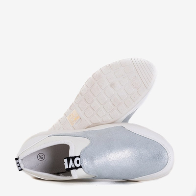 Jadena fehér és ezüst női sportcipő - Lábbeli