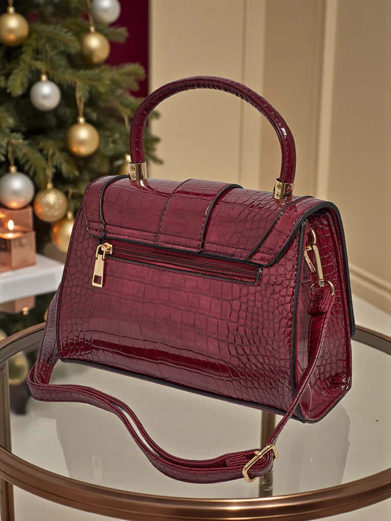 Lakkozott Lunaya kis női műbőr táska