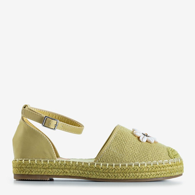 Sárga női szandál a'la espadrilles a Maybel platformon - Cipők