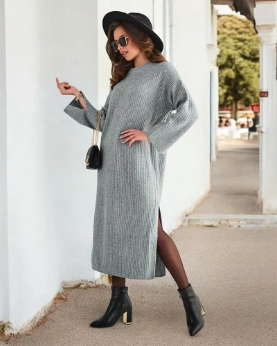 Royalfashion Női hosszú pulóverruha